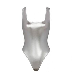 Nwt Skims swim suit chrome